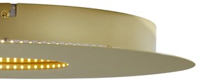 Plafonieră modernă aurie 40cm incl. LED cu 3 trepte de intensitate luminoasă - Morning