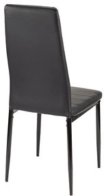 Set de masă Verna 6+1 negru-negru