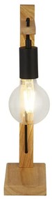 Lampa de masa din lemn design rustic Woody