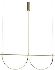 MAXLIGHT P0689 - Lustră suspendată pe cablu VICTORIA LED/40W/230V CRI 90 aurie