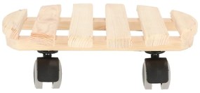 Bază mobilă pentru ghiveci din lemn ø 29 cm (înălțime 8 cm) Indoor – Esschert Design