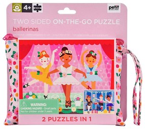 Petit Collage - Balerina, puzzle cu 2 fete