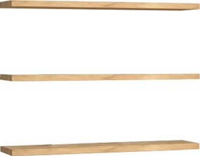 Etajera de perete Ednara din melamina, nuanta naturala, 60x14.5x1.8 cm