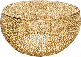 Masuta cu aspect deosebit Leaf 80cm, auriu A-38940 VC