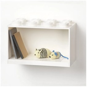 Raft de perete pentru copii LEGO® Brick 8, alb