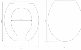 Cersanit ETIUDA K98-0002 - Capac WC pentru persoane cu dizabilități