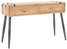 245772 vidaXL Masă consolă Lemn masiv de brad 115x40,5x76 cm