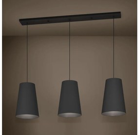 Lustră pe cablu Eglo 390133 PETROSA 3xE27/40W/230V negru