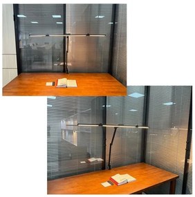 Lampă LED flexibilă birou, dimabilă, 36W, 230V, 3000-6500K, CRI 92, negru