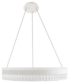 Lustră LED dimabilă pe cablu LED/80W/230V 3000-6500K alb + telecomandă