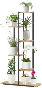 Suport pentru flori – etajeră modernă cu 6 rafturi, 113x60x20 cm