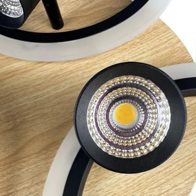 Plafonieră LED dimabilă LED/70W/230V 3000-6500K negru/maro + telecomandă