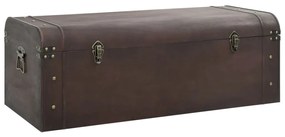 4010550 vidaXL Cufăr de comori cu zăvoare maro închis 110x50x39,5 cm placaj
