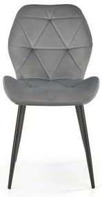 Scaun K453 velvet gri