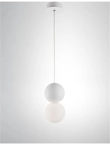 Pendul design modern ZERO, gips alb NVL-9704192