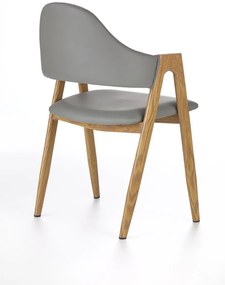 Scaun tapitat K247 gri - H 80 cm