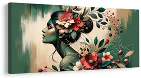 Tablou muză florală