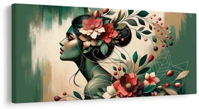 Tablou muză florală