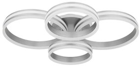 Plafoniera LED dimabila cu telecomanda design modern Rubio gri