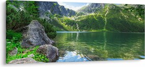 Tablou cu lac în munții Tatra (120x50 cm)
