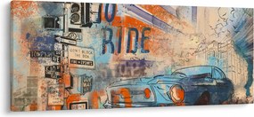 Tablou - Născut să călătorească (120x50 cm)