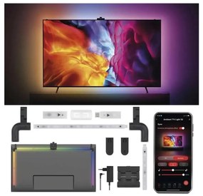 Bandă LED RGBIC dimabilă pentru televizor GoSmart LED/24W/230V 55“