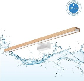Brilagi - Iluminare LED pentru oglindă de baie 3în1 WOODY MIRROR LED/15W/230V IP44 alb/stejar