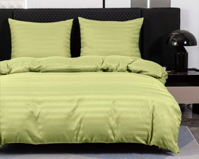 Lenjerie de pat din microfibra pentru hotel JASMINE fistic - dunga 2 cm Dimensiune lenjerie de pat: 70 x 90 cm | 140 x 220 cm