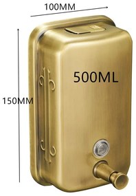 Dispenser  sapun lichid bronz antichizat  capacitate 500ml TRENDY S