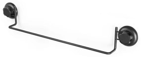 Suport autoadeziv pentru prosoape Compactor Bestlock Black, 60,6 x 9 cm