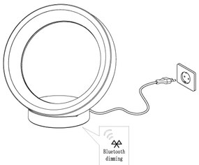 Lampă LED RGB dimabilă de masă Eglo 99029 MARGHERA-C LED/16W/230V