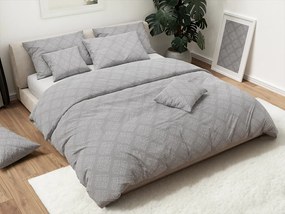Lenjerie de pat bumbac gri TAPET Dimensiune lenjerie de pat: 70 x 90 cm | 140 x 200 cm