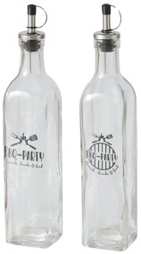 Sticle pentru dressing cu dozator BBQ, 500 ml, set 2 buc.
