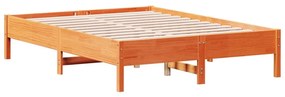 842725 vidaXL Cadru de pat, maro ceruit, 120x190 cm, lemn masiv de pin