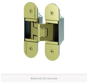 Usa de interior PORTA DESIRE cu insertii metalice aurii - Model 3 240-300 mm, Alb