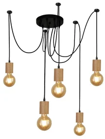 Lustra cu 5 pendule design minimalist Spinny