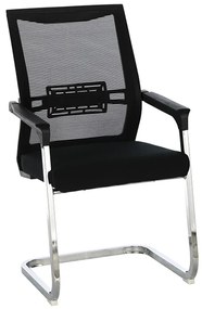 Scaun Vizitator Mesh Krox Negru
