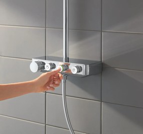 Coloana dus cu termostat pentru montare pe perete Grohe Euphoria SmartControl 310mm-26508000