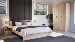 Dulap Miami 120x205 cm stejar sonoma-stejar sonoma