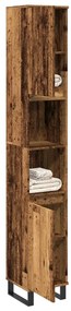 vidaXL Dulap de baie, lemn vechi, 30x30x190 cm, lemn prelucrat