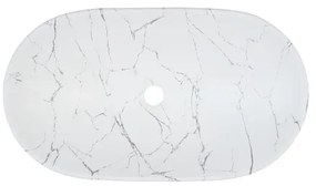 COMAD LENA MW17 - Lavoar pe blat 61,5x36 cm ceramică alb mat