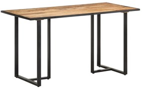 vidaXL Masă de bucătărie, 140 cm, lemn de mango brut