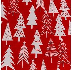 Cearsaf si fata de perna CHRISTMAS TREES Dimensiune: 50 x 70 cm | 140 x 240 cm