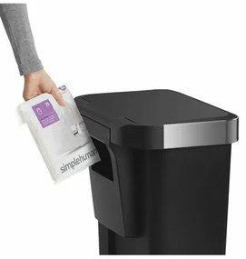 Simplehuman Coș de gunoi cu pedală 45 l, negru