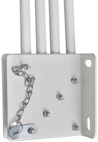 Umbrire pentru balcon tip evantai, 140 cm-gri