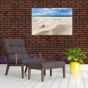 Tablou - Scoici pe plajă (90x60 cm)