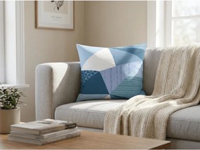 Set 2 huse decorative pentru perne din microfibra NARKEL 45x45 cm, colorata