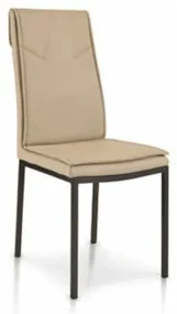 Scaun Rain, structura metalica, piele ecologica - BEJ