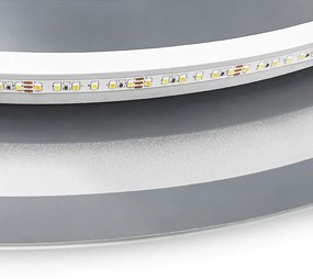 Oglinda LED BAS Crom 90cm, Rea