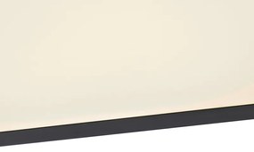Plafoniera moderna neagra cu LED 120 cm - Liv
